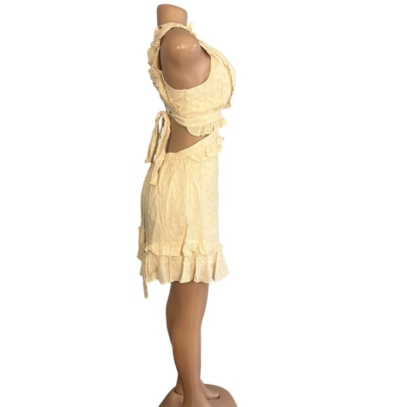 3/$30 🍂 Mable Iliana Embroidery Back Lace Up Dress Taupe - Picture 7 of 10